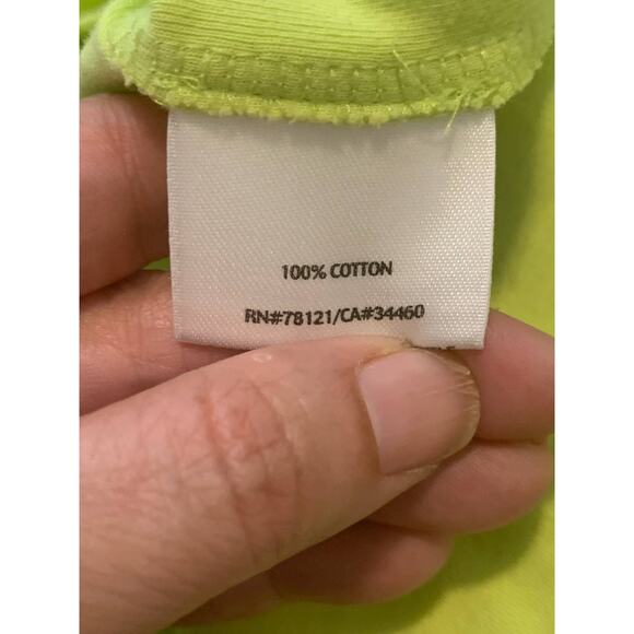 Eileen Fisher lime green short sleeves top size SP - Picture 9 of 9